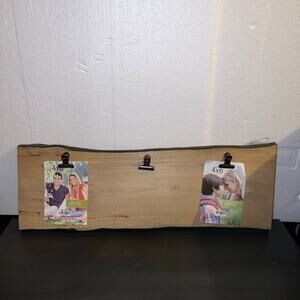Rustic Wooden Photo Frame Collage Holder – Farmhouse Wall Decor